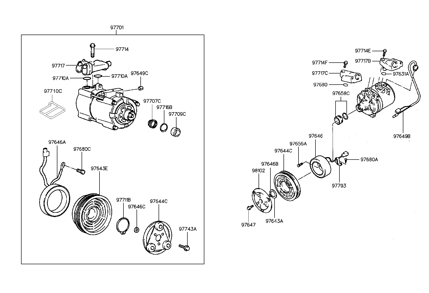 Hyundai 97701-34001 - Компресор, кондиціонер autozip.com.ua