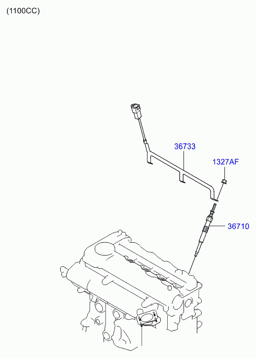 KIA 367102A900 - Свічка розжарювання autozip.com.ua