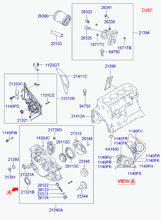 Hyundai 0K55110602 - Ущільнене кільце валу, масляний насос autozip.com.ua