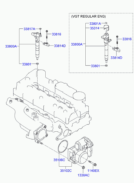 Hyundai 35100-2F000 - Патрубок дросельної заслінки autozip.com.ua