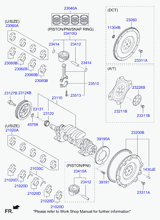 Hyundai 232002B590 - Маховик autozip.com.ua