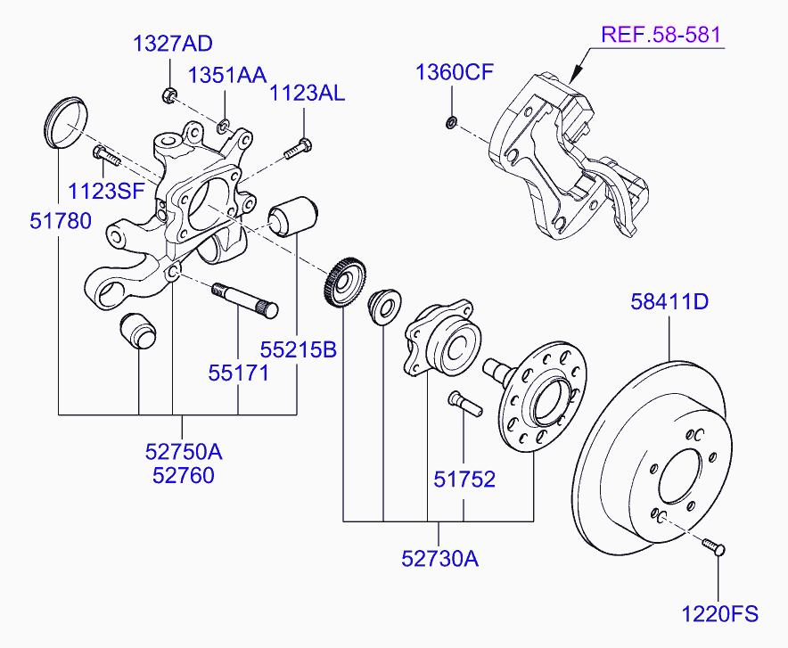 Buessing 58411-3K100 - Гальмівний диск autozip.com.ua