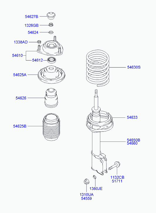 KIA 5466025150 - Амортизатор autozip.com.ua