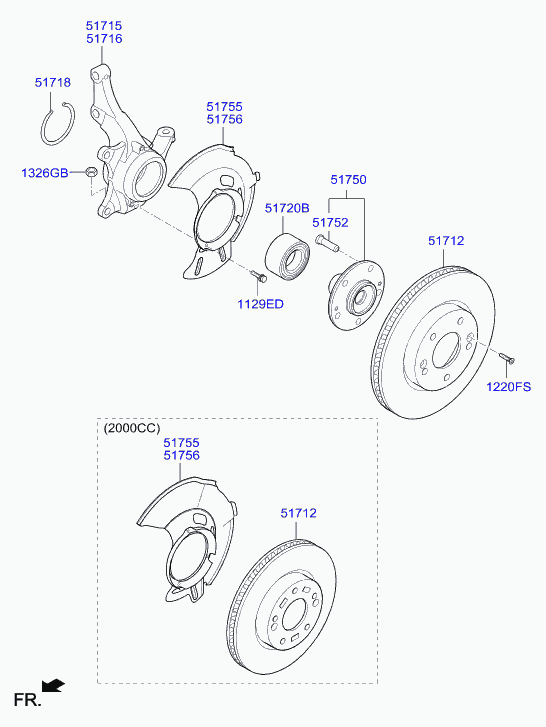 KIA 51712M0000 - Гальмівний диск autozip.com.ua