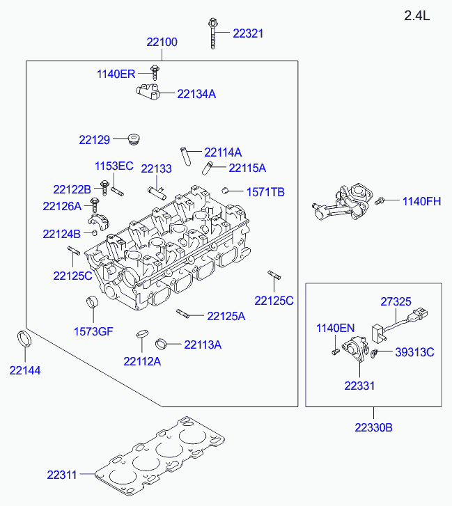 Hyundai 11403-06253 - Комплект ланцюга приводу распредвала autozip.com.ua