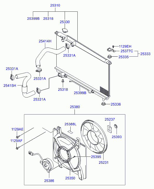 KIA 2533039100 - Кришка, радіатор autozip.com.ua