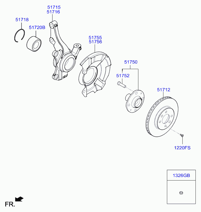 Hyundai 51712C8000 - Гальмівний диск autozip.com.ua