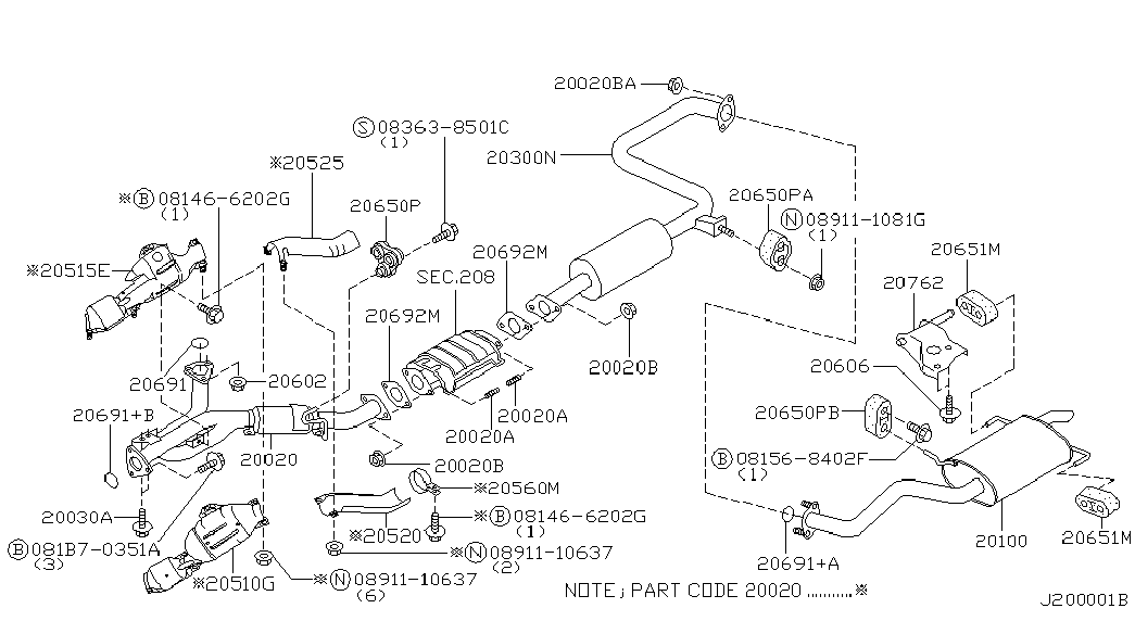 Honda 2069138U00 - Прокладка, труба вихлопного газу autozip.com.ua