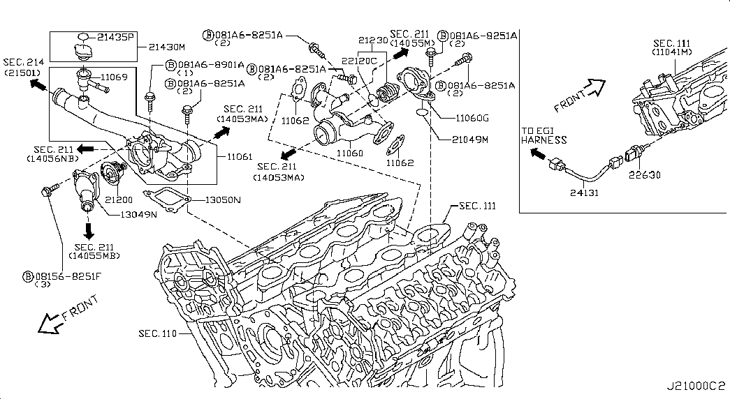 Infiniti 2143079901 - Кришка, радіатор autozip.com.ua