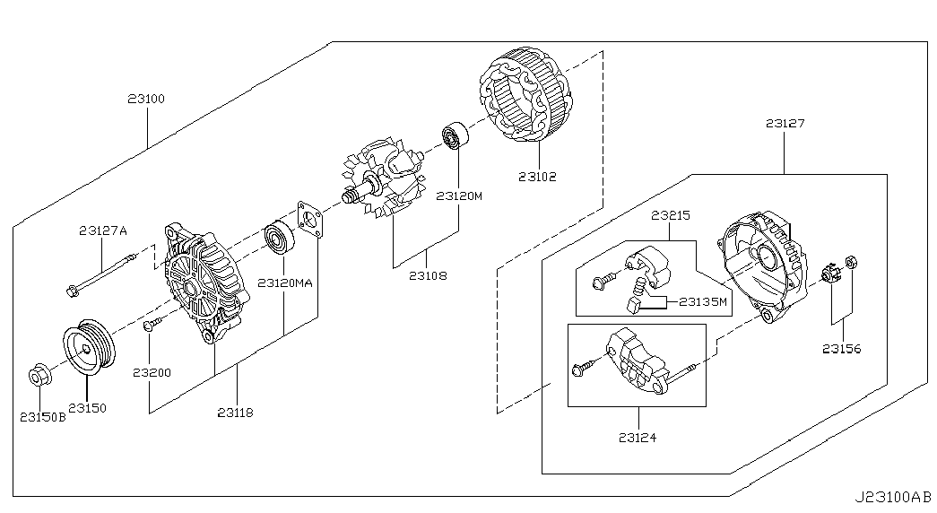 NISSAN 23100-CR910 - Генератор autozip.com.ua