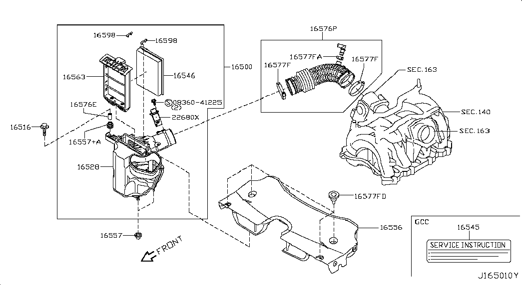 Nissan (Dongfeng) 16546-JG30A - Повітряний фільтр autozip.com.ua