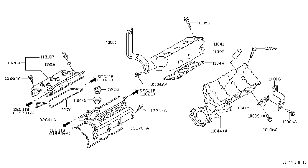 NISSAN 11044-8J102 - Прокладка, головка циліндра autozip.com.ua