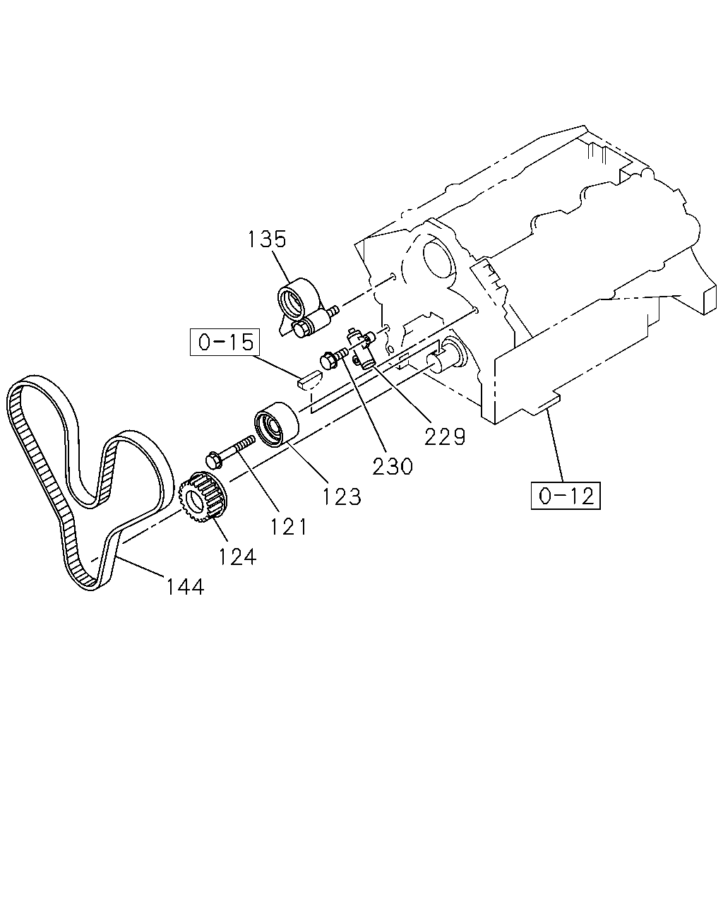 ISUZU 8-97136-256-1 - Натяжна ролик, ремінь ГРМ autozip.com.ua