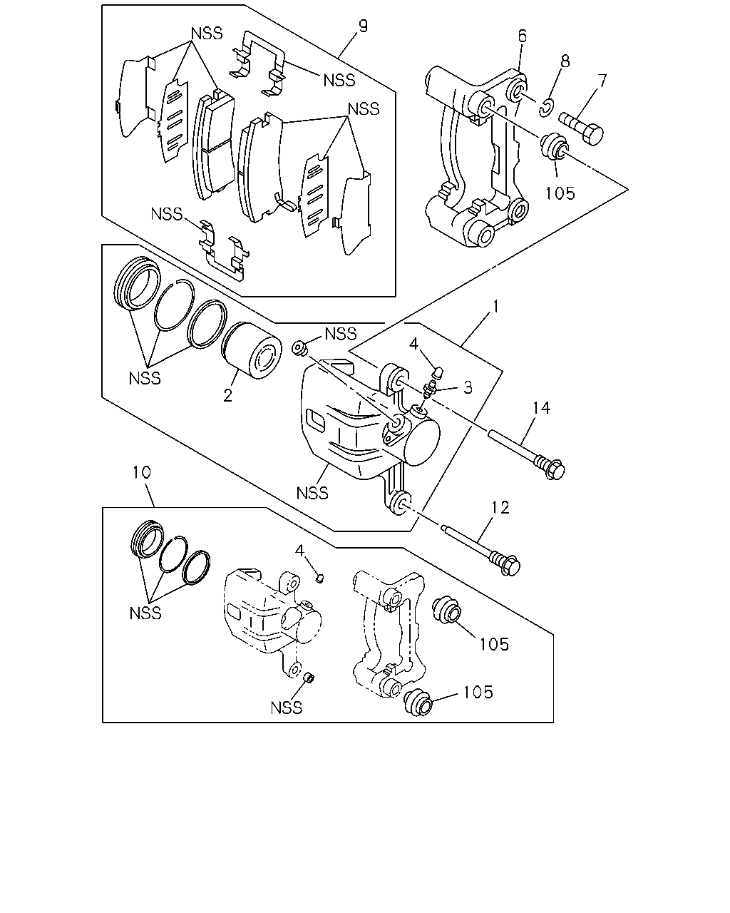 RENAULT 8-97039-269-1 - Гальмівні колодки, дискові гальма autozip.com.ua