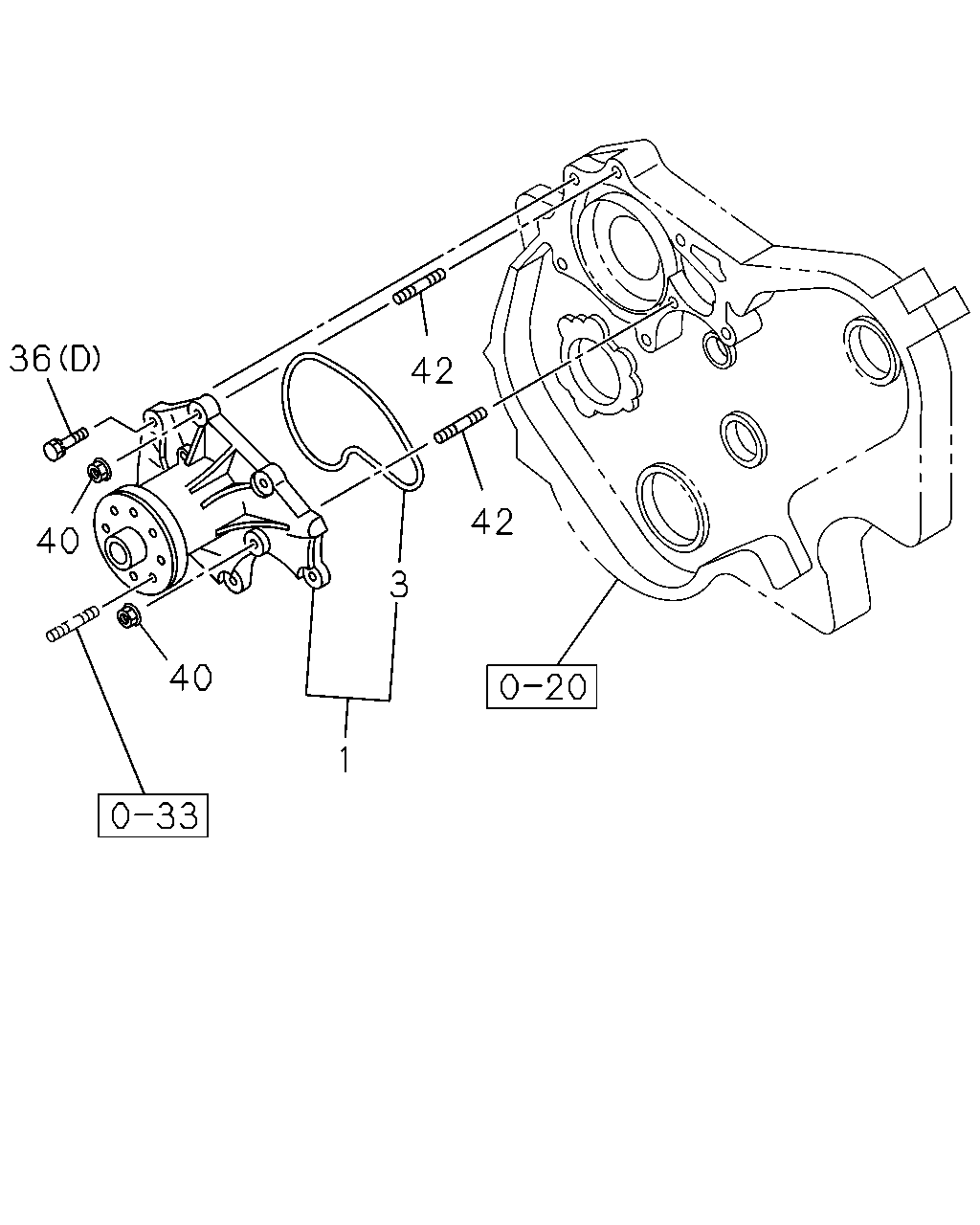 ISUZU 8.97167.554.0 - Водяний насос autozip.com.ua