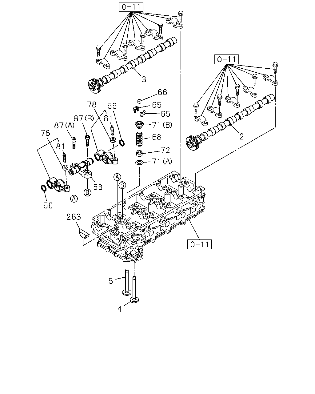 ISUZU 8-97328-644-9 - Комплект распредвала autozip.com.ua