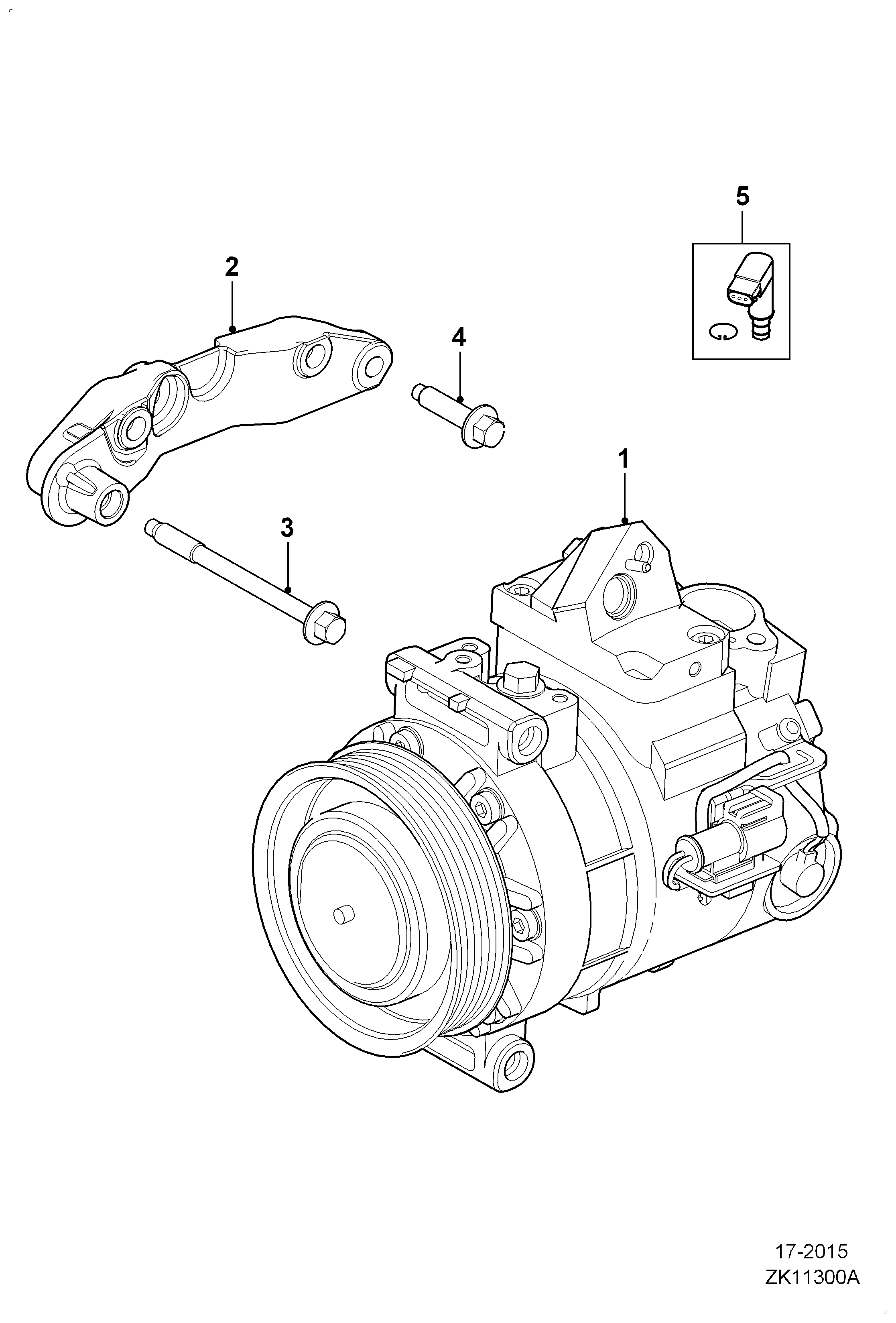 ROV/TRI/JAG/AUS/MG C2Z4345 - Компресор, кондиціонер autozip.com.ua