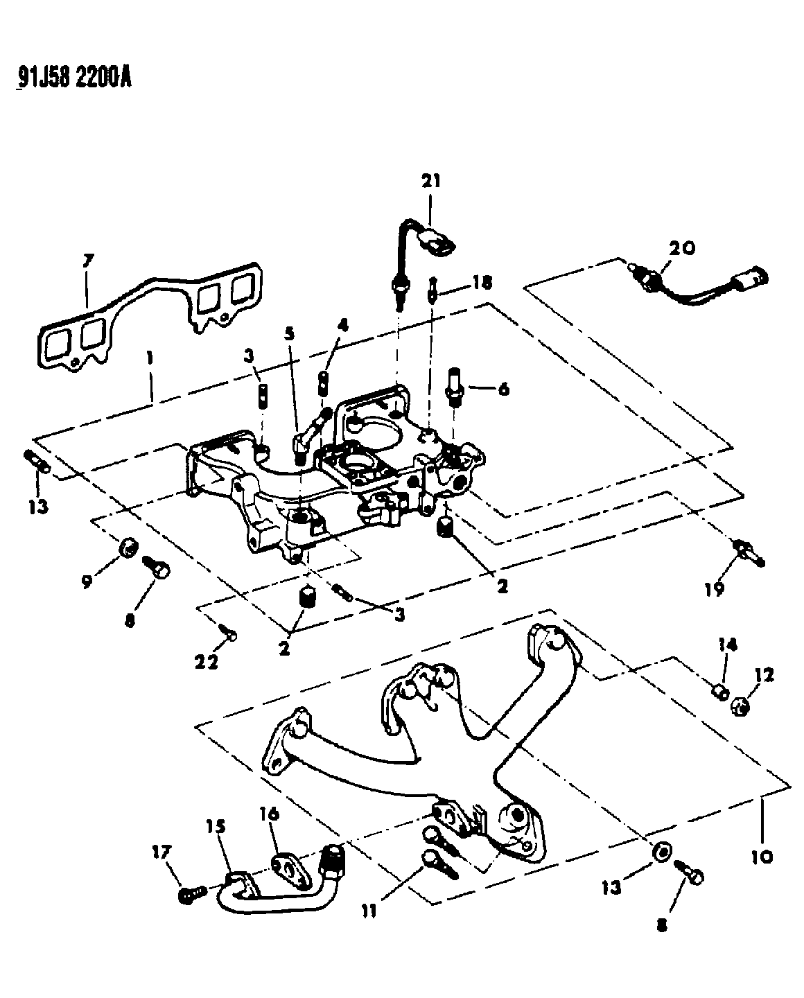 Jeep 5302 0112 - Прокладка, впускний колектор autozip.com.ua