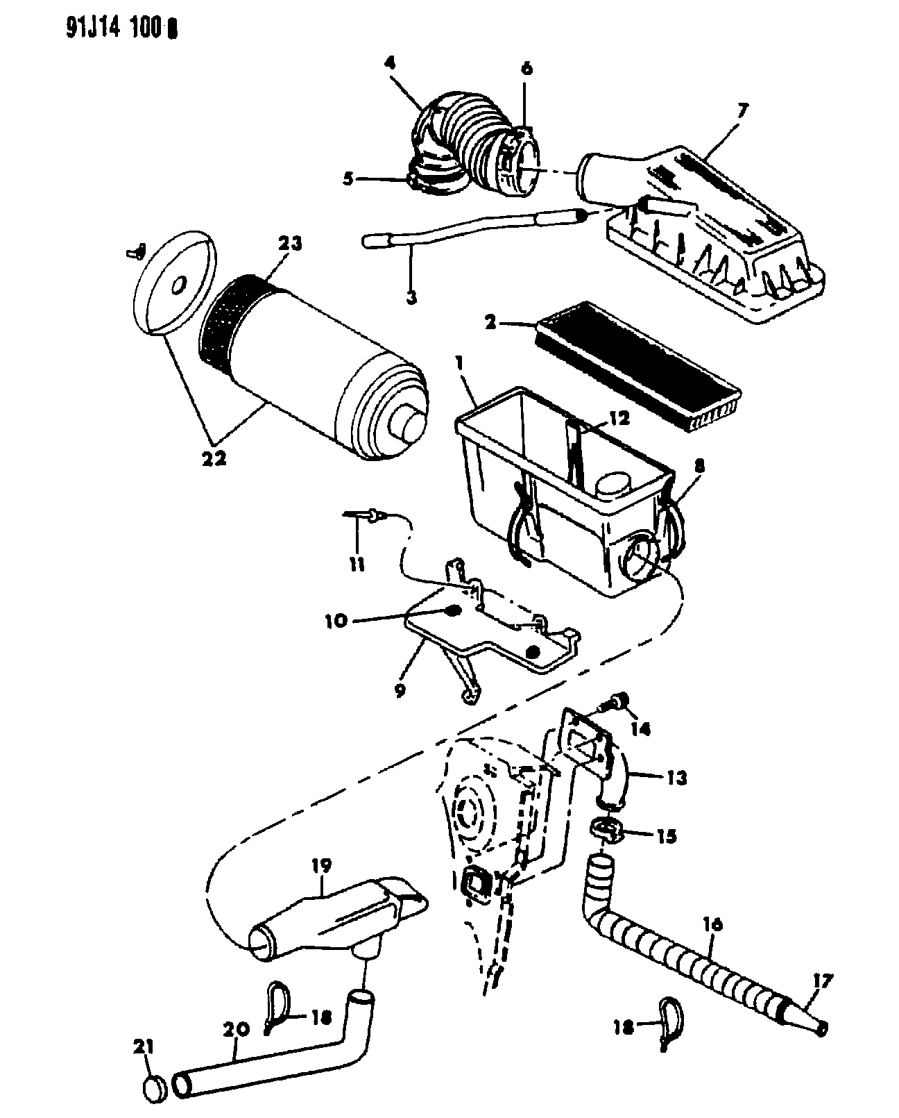 Chrysler 5300 6317 - Повітряний фільтр autozip.com.ua