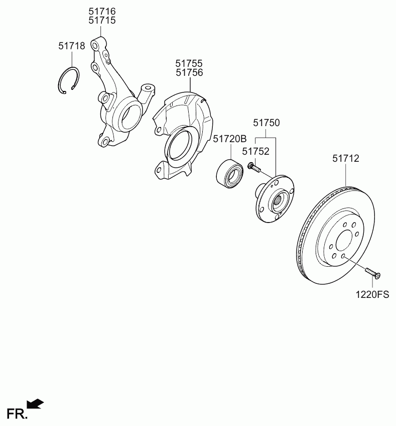 Buessing 51712-1W200 - Disc - front wheel brake autozip.com.ua