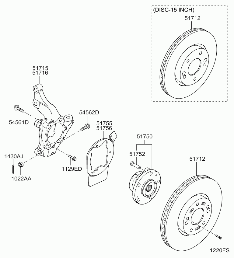 Buessing 51712-2V000 - Гальмівний диск autozip.com.ua