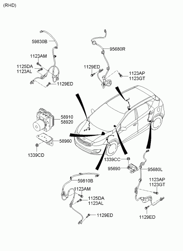 KIA 59930A6300 - Датчик ABS, частота обертання колеса autozip.com.ua