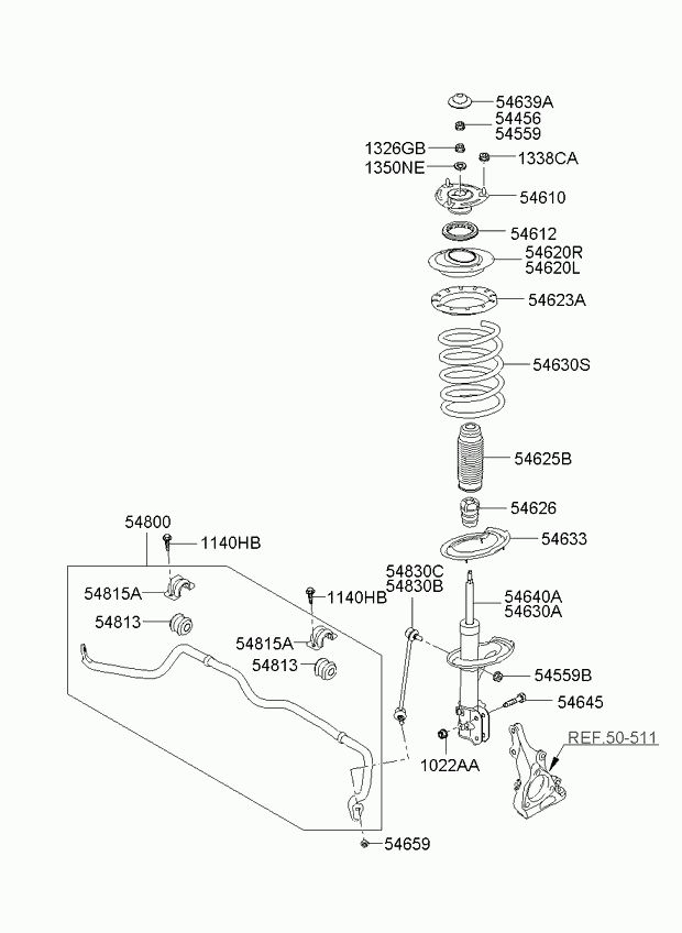 Buessing 54840-4D000 - Тяга / стійка, стабілізатор autozip.com.ua