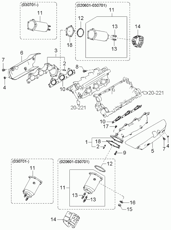 KIA 28521-39800 - Прокладка, випускний колектор autozip.com.ua