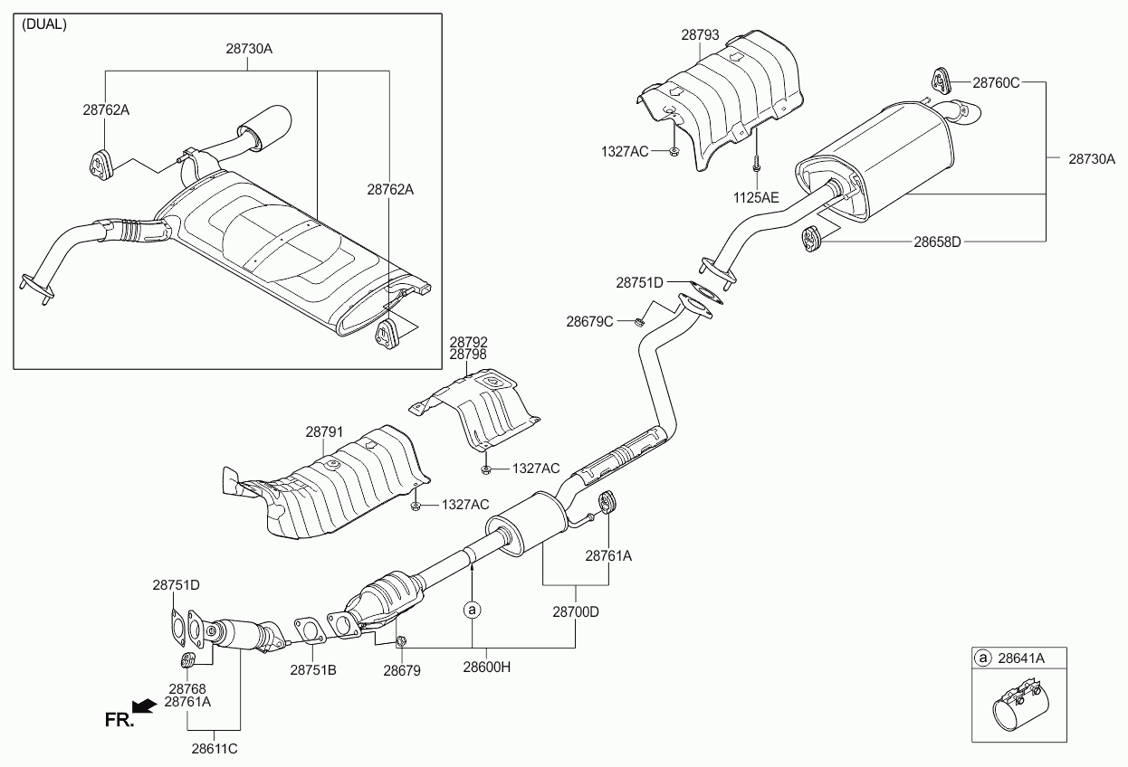 Hyundai 28751-1M100 - Прокладка, труба вихлопного газу autozip.com.ua