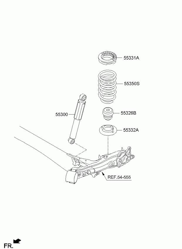 KIA 55300-A7200 - Амортизатор autozip.com.ua