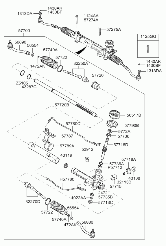 Buessing 568201G000 - Наконечник рульової тяги, кульовий шарнір autozip.com.ua