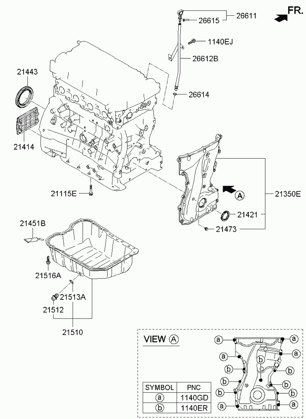 Hyundai 21510 25001 - Масляний піддон autozip.com.ua