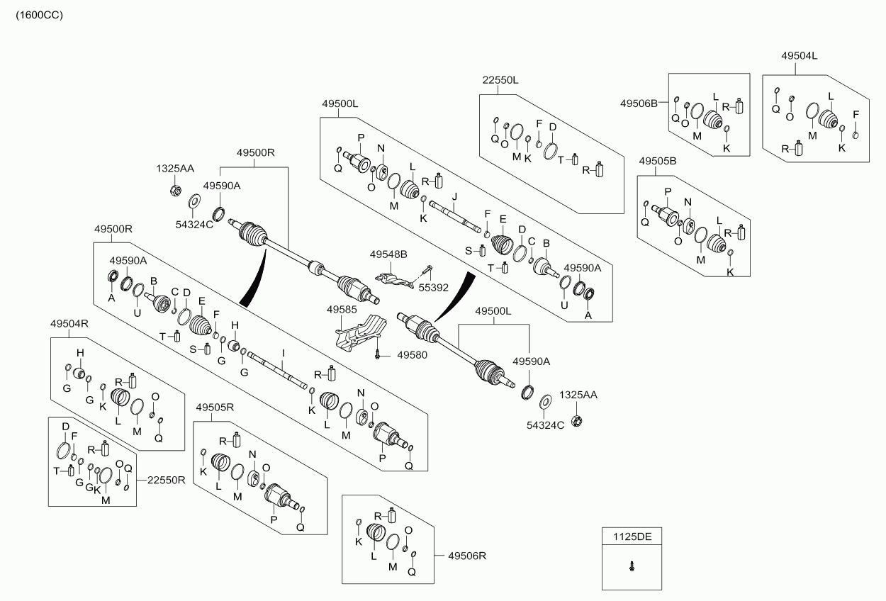 Hyundai 49597-3X0A0 - Пильник, приводний вал autozip.com.ua