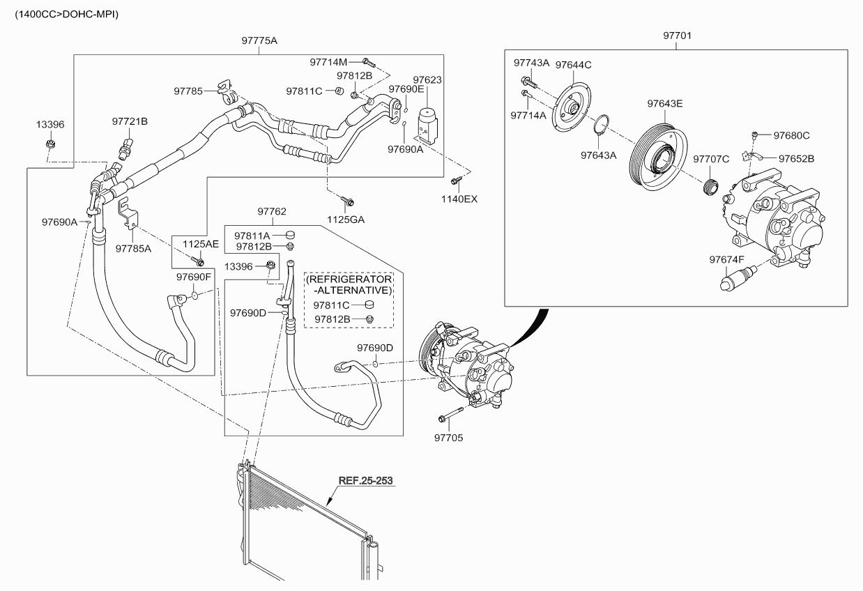 KIA 97701A6502 - Компресор, кондиціонер autozip.com.ua