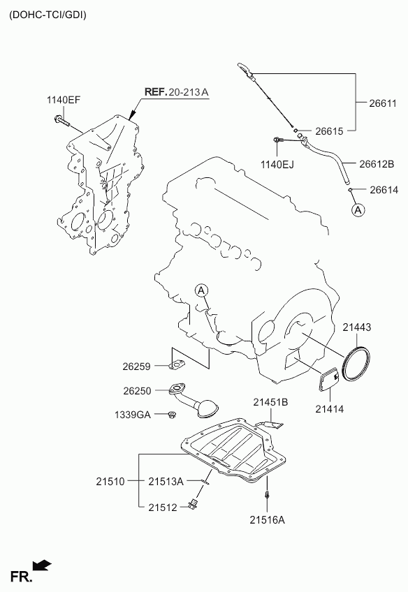 Hyundai 21510-2B020 - Масляний піддон autozip.com.ua