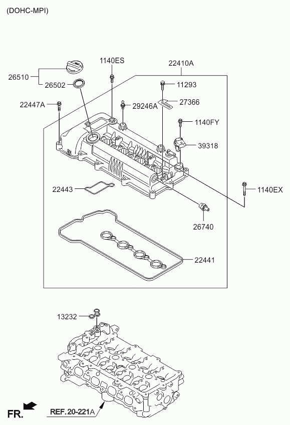 Hyundai 2651026620 - Кришка, заливна горловина autozip.com.ua