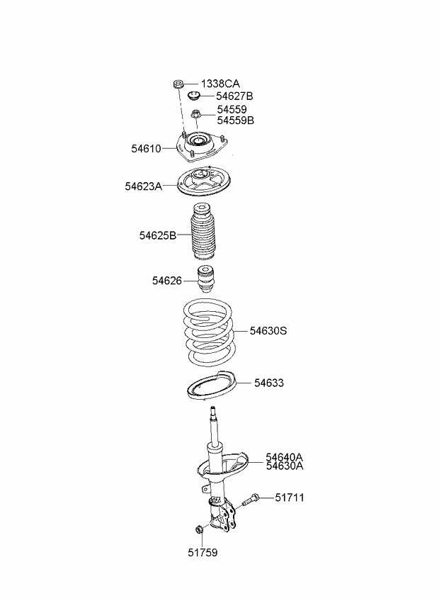 NISSAN 546102F000 - Опора стійки амортизатора, подушка autozip.com.ua