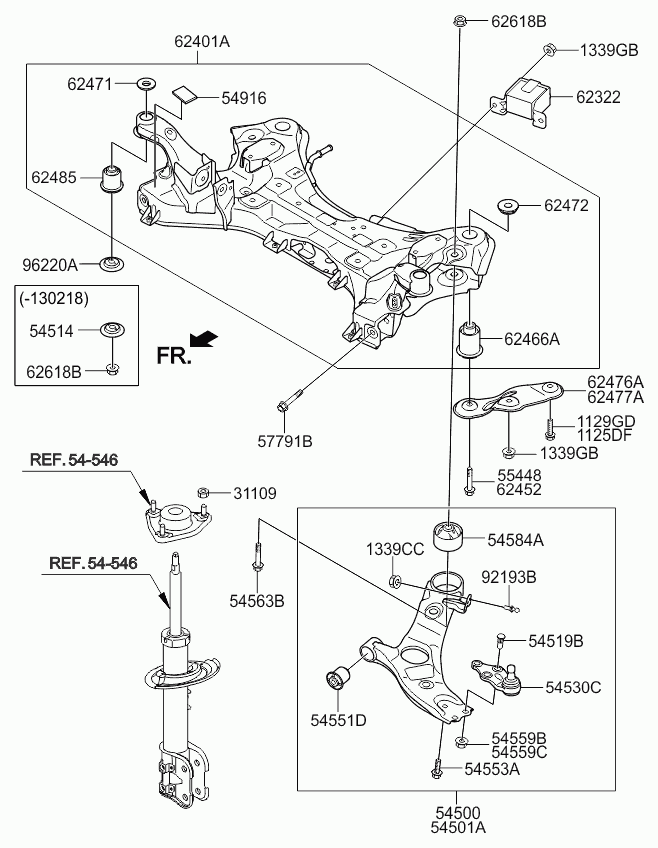 Hyundai 54501-2P200 - Важіль незалежної підвіски колеса autozip.com.ua