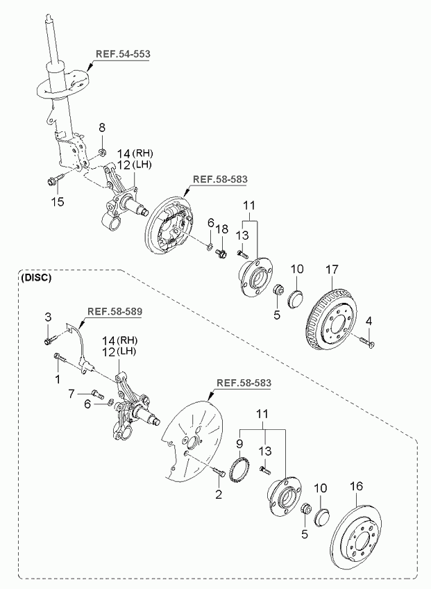 KIA (DYK) 584112F100 - Гальмівний диск autozip.com.ua