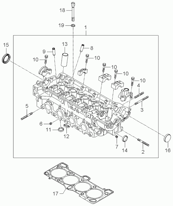 Hyundai 22311-26603 - Прокладка, головка циліндра autozip.com.ua