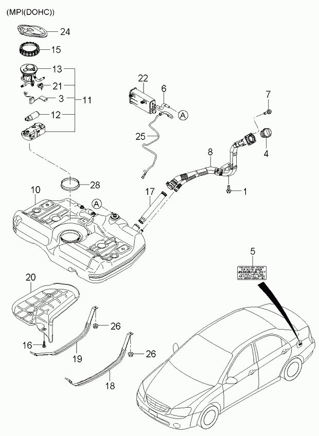 Hyundai 310902F000 - Паливний фільтр autozip.com.ua