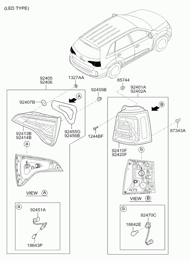 KIA 92405-2P540 - Задній ліхтар autozip.com.ua