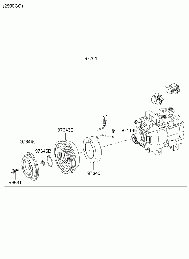 KIA 977013E100 - Компресор, кондиціонер autozip.com.ua