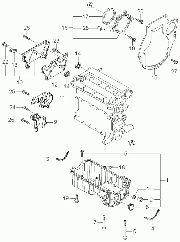 Hyundai MBP0511312 - Ущільнене кільце, колінчастий вал autozip.com.ua