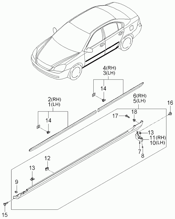 Hyundai 8775837000 - Зажим, молдинг / захисна накладка autozip.com.ua