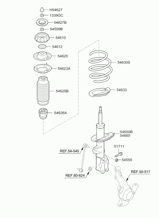 KIA 546504Y100 - Амортизатор autozip.com.ua