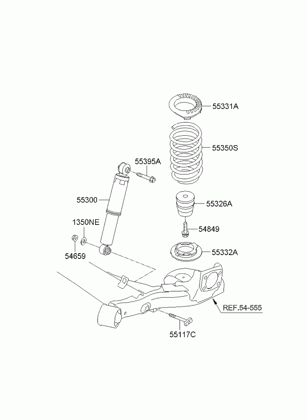 Buessing 55300-1K000 - Амортизатор autozip.com.ua