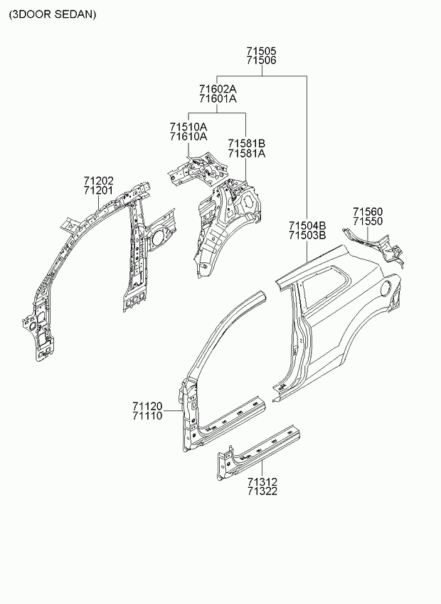 KIA 715041HC00 - Крило autozip.com.ua