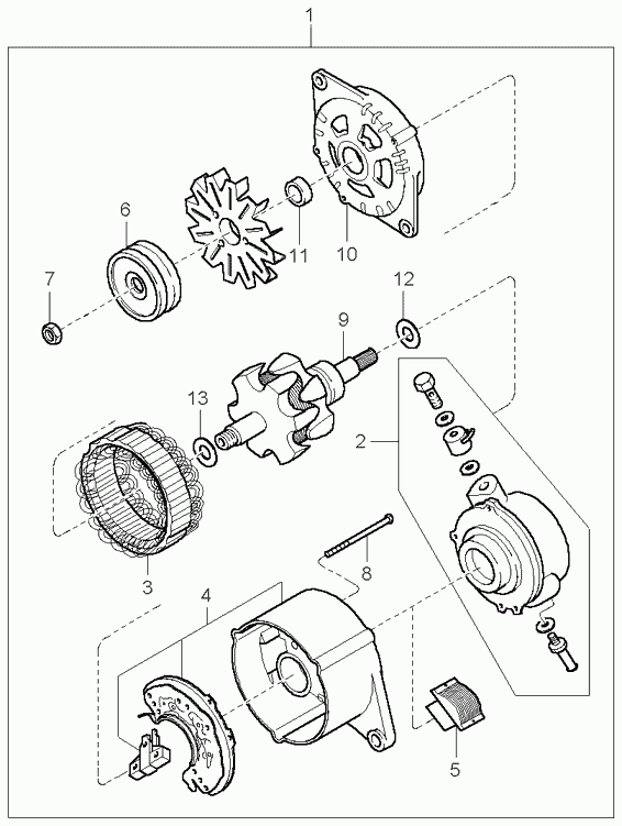 KIA 0K72B18300A - Генератор autozip.com.ua