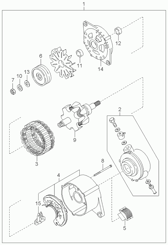 KIA 0K72A18300 - Генератор autozip.com.ua